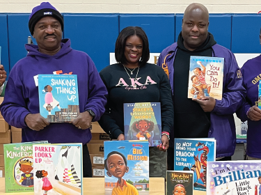 Cheryl jones with book partners